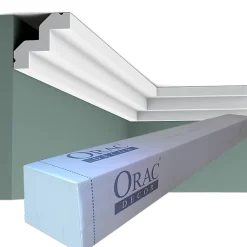 Orac Decor Moulure, Goulotte Et Plinthe-C602 Corniche plafond - 5,5x5x200cm (h x p x L) - Carton complet