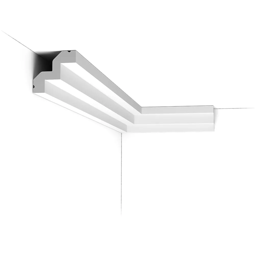 Orac Decor Moulure, Goulotte Et Plinthe-C602 Corniche plafond - 5,5x5x200cm (h x p x L) - Carton complet