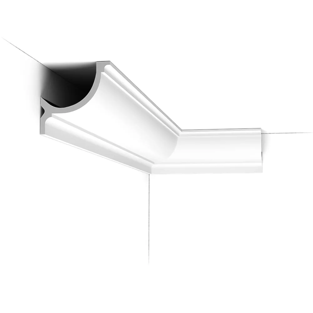 Orac Decor Moulure, Goulotte Et Plinthe-C902 Corniche plafond pour éclairage indirect - 10x10x200cm (h x p x L) - Pack 2 pièces