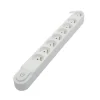 Chacon Bloc multiprise 8 prises 16A avec interrupteur, cable 3 m HO5VV-F 3x1,5 mm2 blanc
