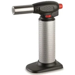 Kemper Chalumeau de cuisine professionnel + 2 Cartouches de gaz Utilisation à 360 degrés Allumage piezo
