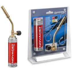 Kemper Lampe À Souder-Chalumeau de plombier à gaz + Bouteille Propane 2100-C Soudures Fines 360 degrés 2100-C