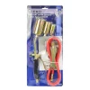 Importdistrib Lampe À Souder-Chalumeau Gaz Professionnel Pour Charpente - Avec 3 Buses 25 35 50 Mm En Blister 10 Pièces