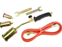 Importdistrib Chalumeau Torche Gaz Pro - Trois Buses Changeables 25 35 50 mm Pour Chauffage et Soudure