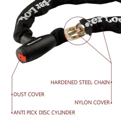Master Lock Chaîne antivol 8292EURDPS Noir 200 cm