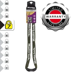 Master Lock Cadenas, Antivol-Chaîne en acier à combinaison Masterlock 1.50m x 8 mm