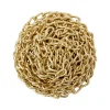 Diall Chaîne-Chaîne non soudée nouée en acier laitonée ø2 mm, 2.5 m