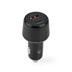 Nedis Transformateur, Convertisseur Et Chargeur Usb-Chargeur allume cigare USB / 1x USB-C
