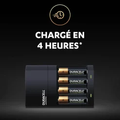 Duracell Chargeur De Pile|Pile C-Chargeur de pile AA / AAA + 4 piles (2xAA + 2xAAA)