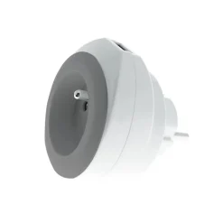 Watt & Co Chargeur prise 16A avec port USB Bewatt gris