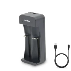 Velamp Chargeur rapide à 2 canaux pour batteries lithium-ion