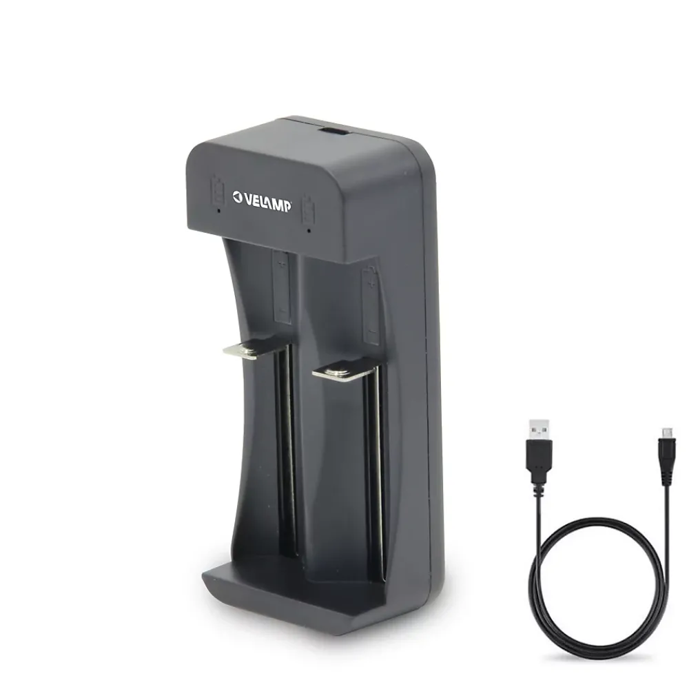 Velamp Chargeur rapide à 2 canaux pour batteries lithium-ion