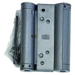 Afbat Charnière double action acier époxy gris 75 mm