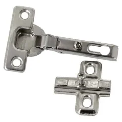 Diall Charnière invisible key hole acier nickelé pour porte Ø26 mm 92°, lot de 2