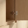 Diall Charnière D'Ameublement-Charnière invisible tourillon acier nickelé pour porte à demi-recouvrement Ø35 mm 110°, lot de 2