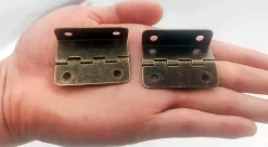 Deko Paumelle De Porte, Meuble Et Fenêtre-2 charnières décoratives pliantes pour portes, armoires, meubles et bijoux vintage