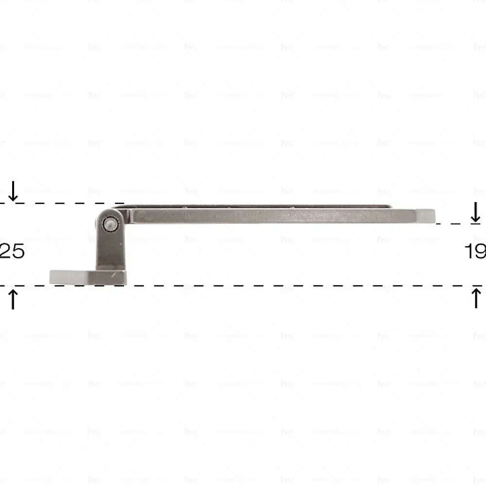 Hardwarexchange Charnière D'Ameublement-Charnières et accessoires en zamac Diamètre 124 x 25 Nickel millésimé