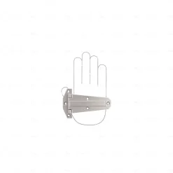 Hardwarexchange Charnière D'Ameublement-Charnières et accessoires en zamac Diamètre 124 x 25 Nickel millésimé