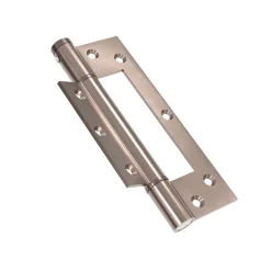 Hardwarexchange Ferme-Porte-Charnière simple action à ressort, 150X40 mm, en acier inox 304 satinée posée totalement en applique