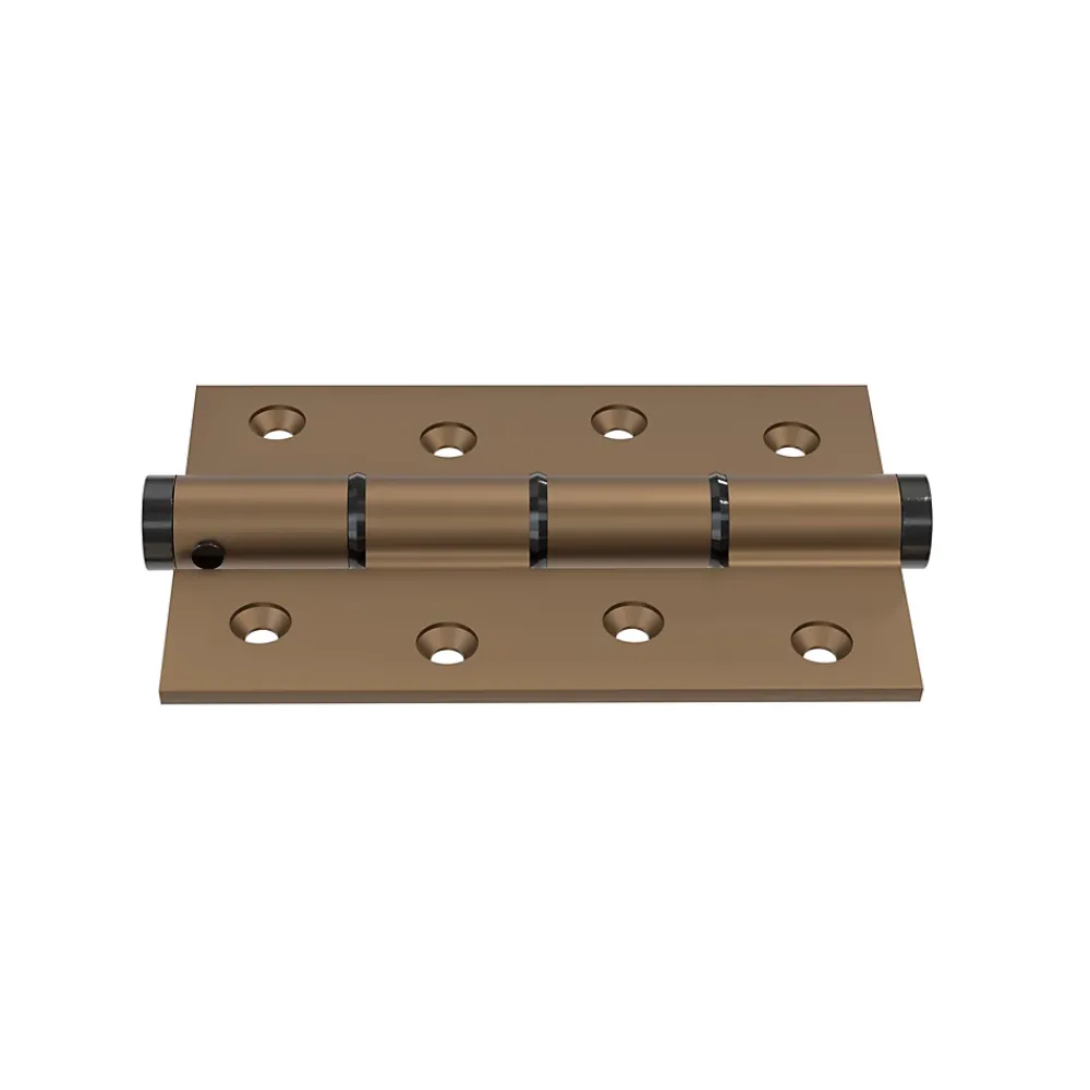 Hardwarexchange Charnière simple action à ressort, 120X40 mm, en aluminium anodisée bronze, pour porte de 40 mm