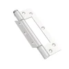 Hardwarexchange Ferme-Porte-Charnière simple action à ressort, 150X40 mm, en aluminium anodisée argent posée totalement en applique, a lame centrée.