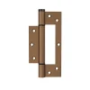 Hardwarexchange Charnière simple action à ressort, 150X40 mm, en aluminium anodisée bronze posée totalement en applique