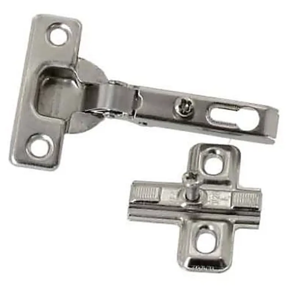 Diall Charnière D'Ameublement-2 charnières invisibles key hole recouvrable acier nickelé Ø26 mm 92°