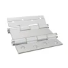 Hardwarexchange Ferme-Porte-Charnière va et vient à ressort, 120X40 mm, en aluminium anodisée argent, pour porte de 40 mm.