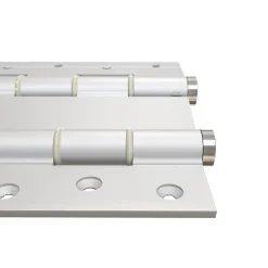 Hardwarexchange Ferme-Porte-Charnière va et vient à ressort, 120X40 mm, en aluminium anodisée argent, pour porte de 40 mm.