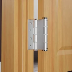Hardwarexchange Ferme-Porte-Charnière va et vient à ressort, 120X40 mm, en aluminium anodisée argent, pour porte de 40 mm.