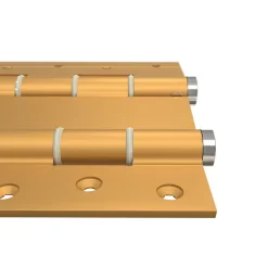 Hardwarexchange Charnière va et vient à ressort, 120X40 mm, en aluminium anodisée or, pour porte de 40 mm.