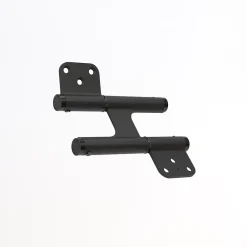 Hardwarexchange Ferme-Porte-Charnière va et vient à ressort, 120X35 mm, mouvement 180 degrés, en aluminum Noir, posée totalement en applique,
