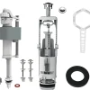 Flomasta Chasse d'eau + robinet flotteur bas , double bouton poussoir + étrier