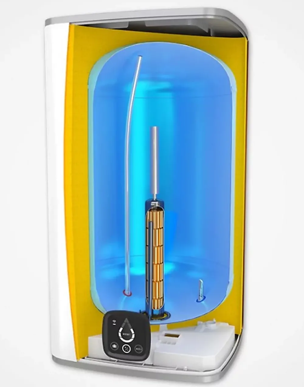 Atlantic Ecs Rad Chauffe-eau électrique carré vertical mural connecté LINEO - Capacité: 100L