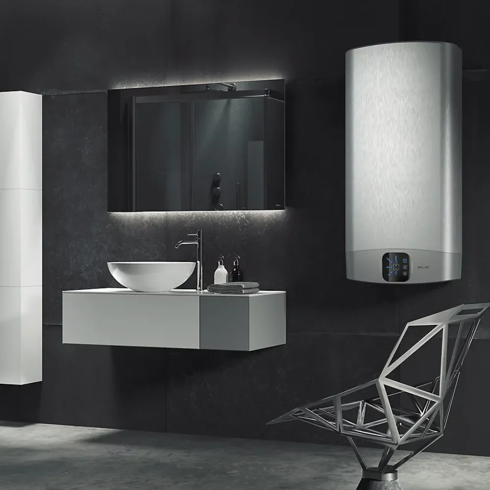 Ariston Chauffe-Eau Électrique|Chauffe-Eau Ariston-Chauffe-eau électrique connecté plat Velis Evo Dry 65L