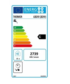 Thermor Chauffe-eau électrique STEATIS (300L) - Hauteur: 1,78 m - Capacité 300 L - Blanc - Classe énergétique : C