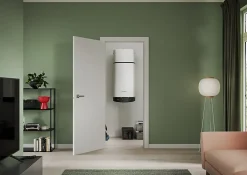 Ariston Chauffe-Eau Thermodynamique|Chauffe-Eau Ariston-Chauffe-eau électrique thermodynamique connecté anode magnésium Nuos Plus S2 150L 4 personnes blanc