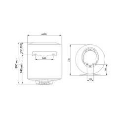 Ariston Chauffe-Eau Ariston-Chauffe-eau électrique vertical mural Pro 1 Eco 100L - - 3201959
