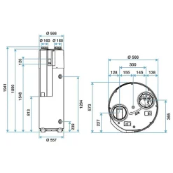 Aldes Chauffe-Eau Thermodynamique-Chauffe-eau Thermodynamique T.Flow Hygro+
