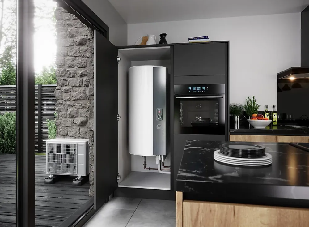 Thermor Chauffe-eau thermodynamique AEROMAX SPLIT 3 - stable 270 L - Pour 5 personnes - 1800 W - Profil XL - Diamètre : 600 mm - Hauteur