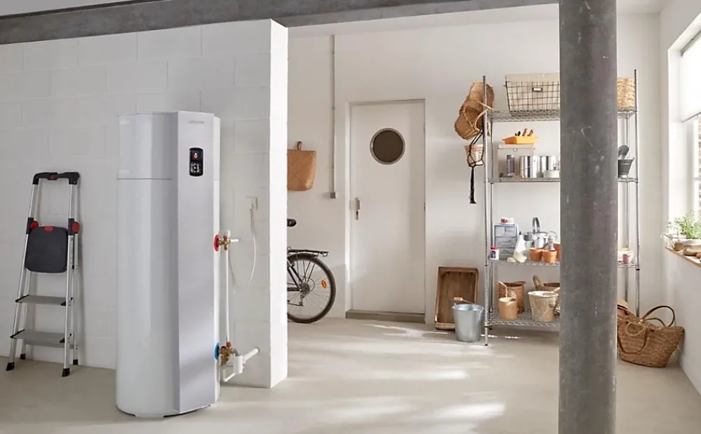 Atlantic Ecs Rad Chauffe-Eau Thermodynamique-Chauffe-eau thermodynamique CALYPSO connecté vertical - Capacité 240L - Vertical sur socle - Dimensions (h x l x p) 1900x650x600