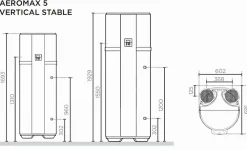 Thermor Chauffe-eau thermodynamique Aéromax 5 vertical mural 150L - - 296115