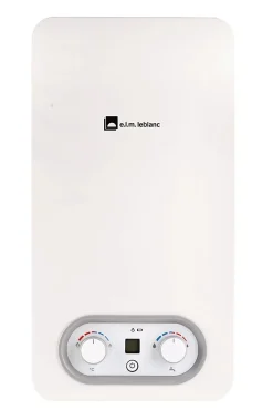 Elm Leblanc Chauffe-Eau Gaz-Chauffe-eau à tirage naturel ONDEA HYDROPOWER BAS NOx - LC9-4 PVHDB - Puissance 7,2 à 15,7 kW - Butane/Propane - maxi 9 l/min - D
