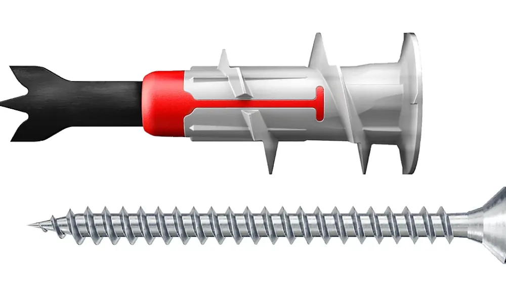 Fischer Cheville autoforeuse pour plaque de plâtre DuoBlade SF 6K
