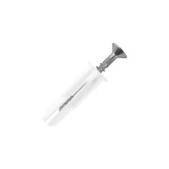 Scell-It Cheville Universelle-Cheville Crampon blanc ø6 mm + vis, 20 pièces