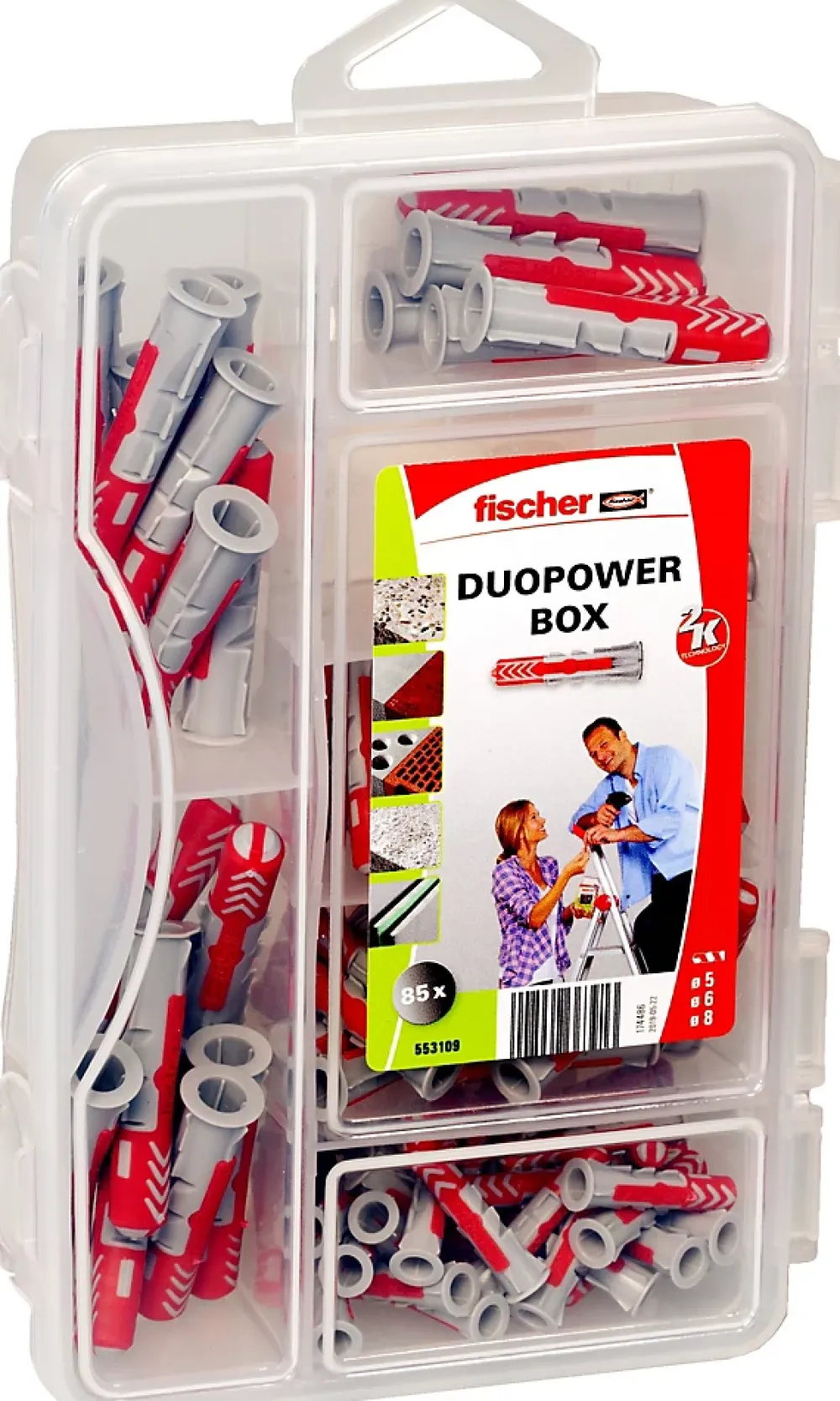 Fischer Cheville Universelle-Cheville DuoPower 30 x ø5 x l.25 mm / 35 x ø6 x l.30 mm / 20 x ø8 x l. 40 mm