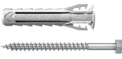 Fischer Cheville nylon pour matériaux pleins SX PLUS 10x50 mm, 5 pièces