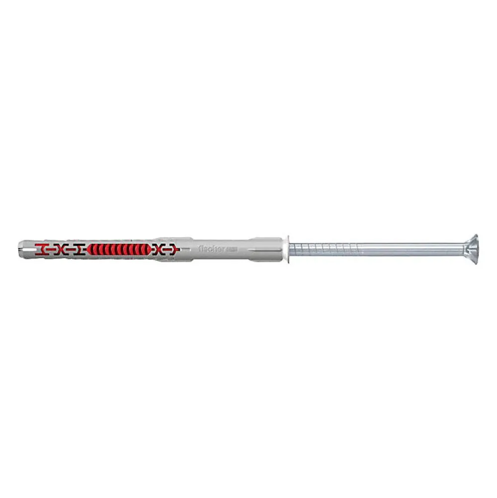 O91 Cheville Universelle-Cheville rallongée DuoXpand 10x100 mm FISCHER avec vis de sécurité prémontée - boîte de 50