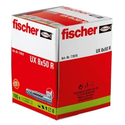 Fischer Cheville Universelle-100 chevilles avec collerette UX 8X50R