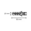 Diall 10 chevilles nylon CL Ø10x50mm